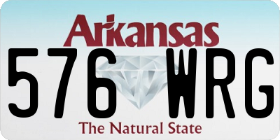 AR license plate 576WRG