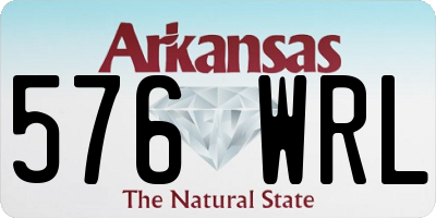 AR license plate 576WRL