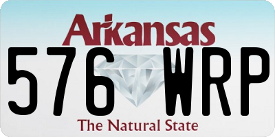 AR license plate 576WRP