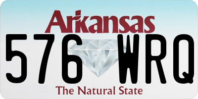 AR license plate 576WRQ