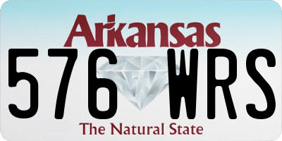 AR license plate 576WRS