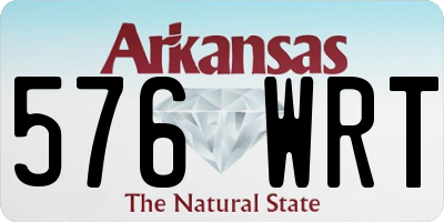 AR license plate 576WRT