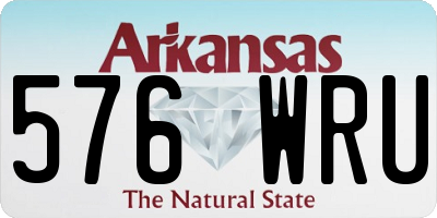 AR license plate 576WRU