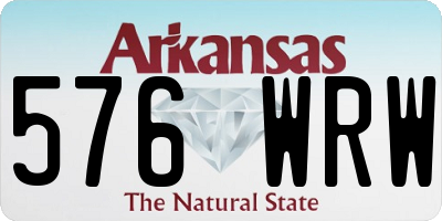 AR license plate 576WRW