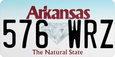 AR license plate 576WRZ