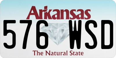 AR license plate 576WSD