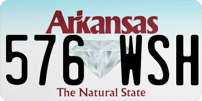 AR license plate 576WSH