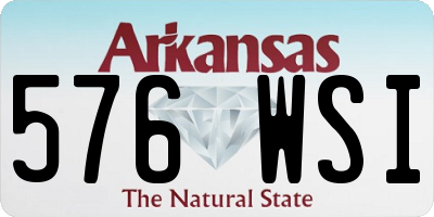 AR license plate 576WSI