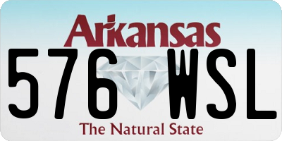 AR license plate 576WSL