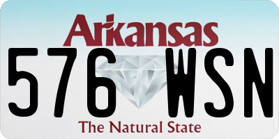 AR license plate 576WSN