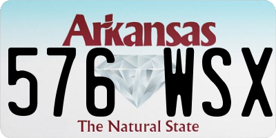 AR license plate 576WSX