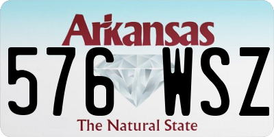 AR license plate 576WSZ