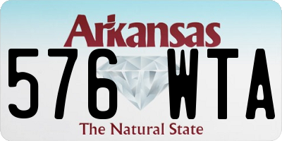 AR license plate 576WTA