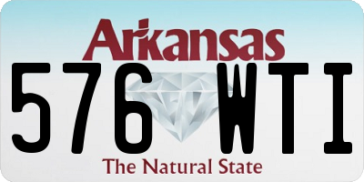 AR license plate 576WTI