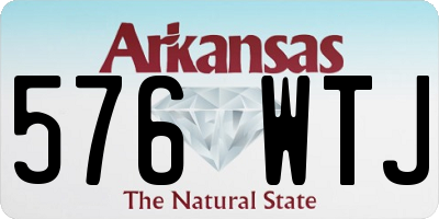 AR license plate 576WTJ