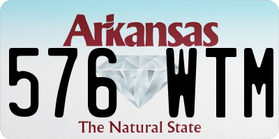 AR license plate 576WTM