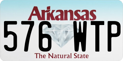 AR license plate 576WTP