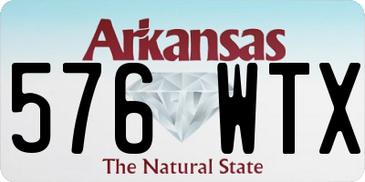 AR license plate 576WTX