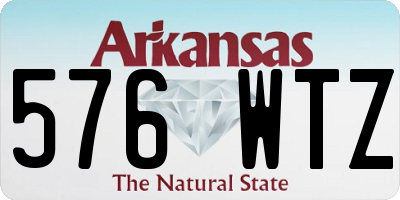 AR license plate 576WTZ