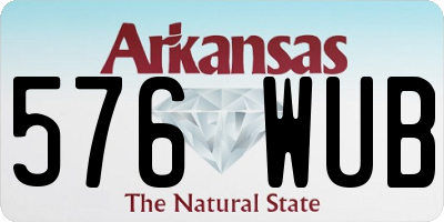 AR license plate 576WUB