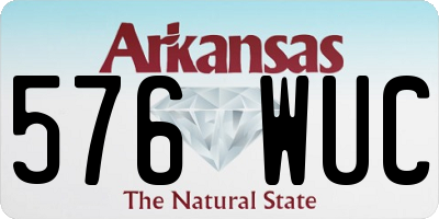 AR license plate 576WUC