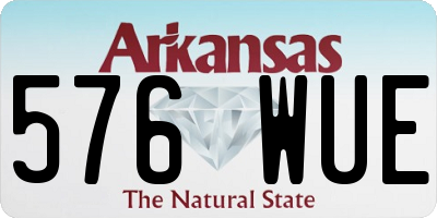 AR license plate 576WUE
