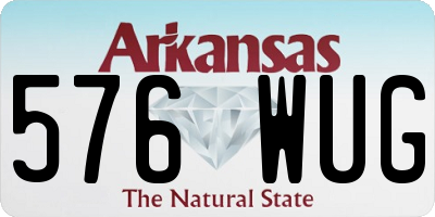 AR license plate 576WUG