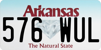 AR license plate 576WUL