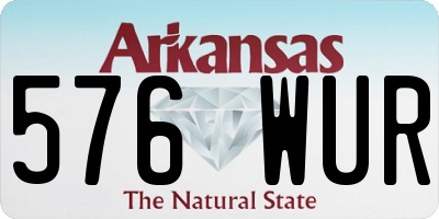 AR license plate 576WUR