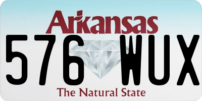 AR license plate 576WUX