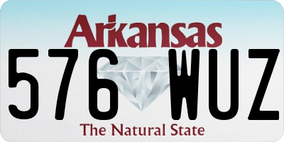 AR license plate 576WUZ