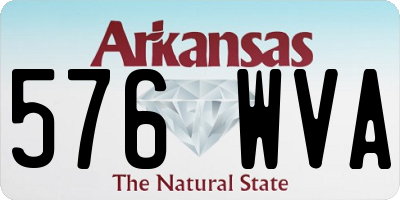 AR license plate 576WVA