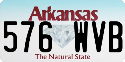 AR license plate 576WVB