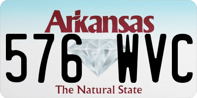 AR license plate 576WVC