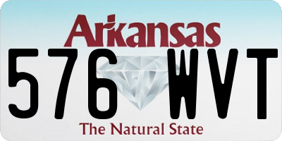 AR license plate 576WVT