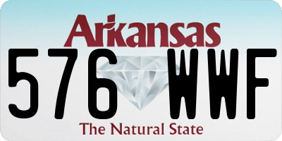 AR license plate 576WWF