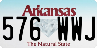 AR license plate 576WWJ