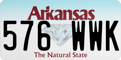 AR license plate 576WWK