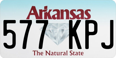 AR license plate 577KPJ