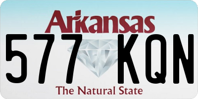 AR license plate 577KQN