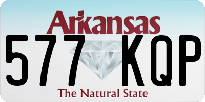 AR license plate 577KQP