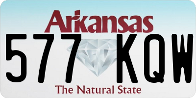 AR license plate 577KQW