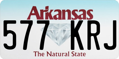 AR license plate 577KRJ