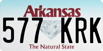 AR license plate 577KRK