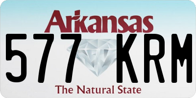 AR license plate 577KRM