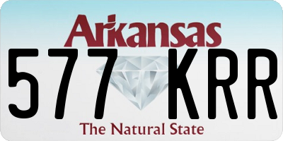 AR license plate 577KRR