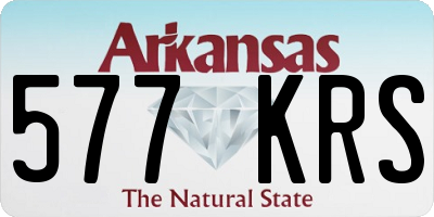 AR license plate 577KRS