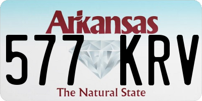 AR license plate 577KRV