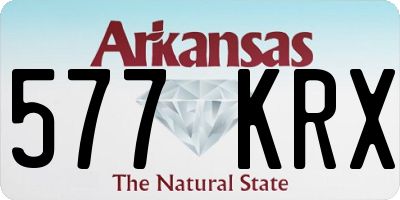 AR license plate 577KRX