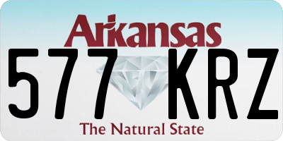 AR license plate 577KRZ